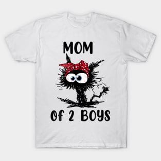 Mom Of 2 Boys T-Shirt